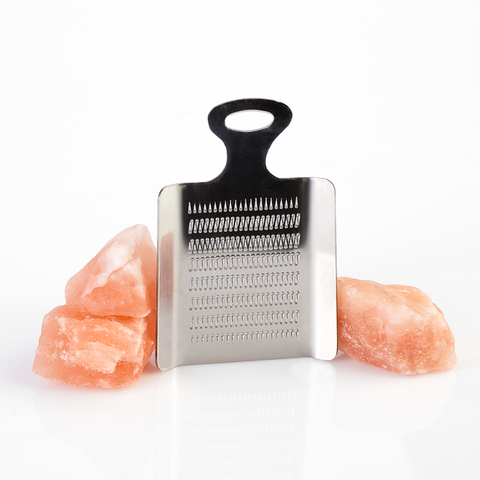 Himalayan Pink Salt Grater Salt Rock Set 1/2lb Texas Salt Co