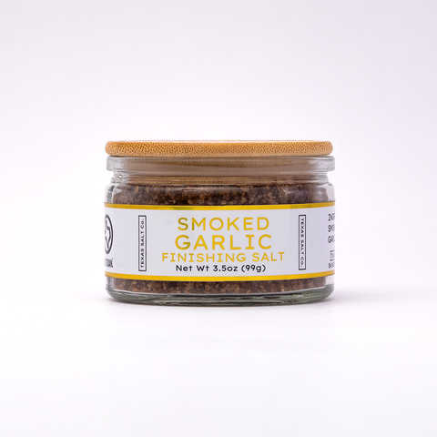 Smoked Garlic Finishing Salt Garlic-Infused Flavored Salt Texas Salt Co