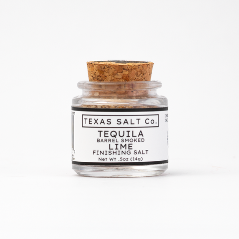 Tequila Barrel Smoked Lime Finishing Salt Unique Flavor Finishing Salt Texas Salt Co
