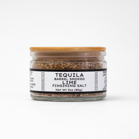 Tequila Barrel Smoked Lime Finishing Salt Unique Flavor Finishing Salt Texas Salt Co