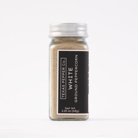 White Ground Peppercorn Ground Spice Pepper Texas Salt Co