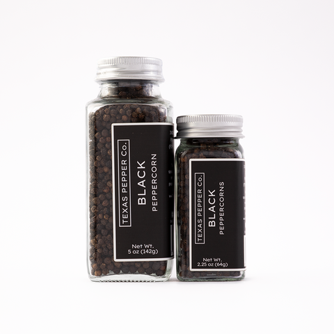 Black Peppercorn Organic Premium Quality Piper Nigrum Texas Salt Co