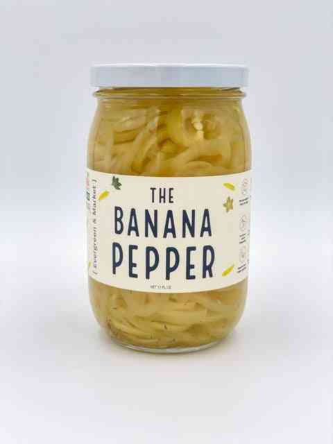 Pickled Banana Pepper Mild Tangy 17 oz Jar
