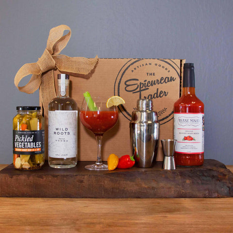 Bloody Mary Kit Classic Cocktail Mix with Premium Vodka and Organic Mixer