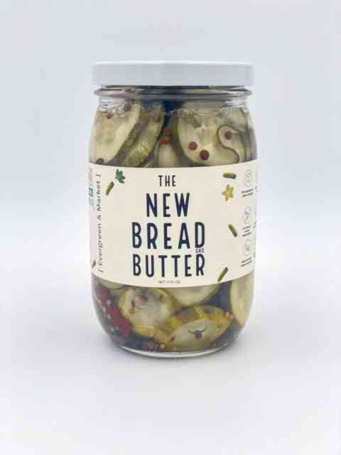Bread and Butter Sweet Mild Pickles 17 oz Glass Jar