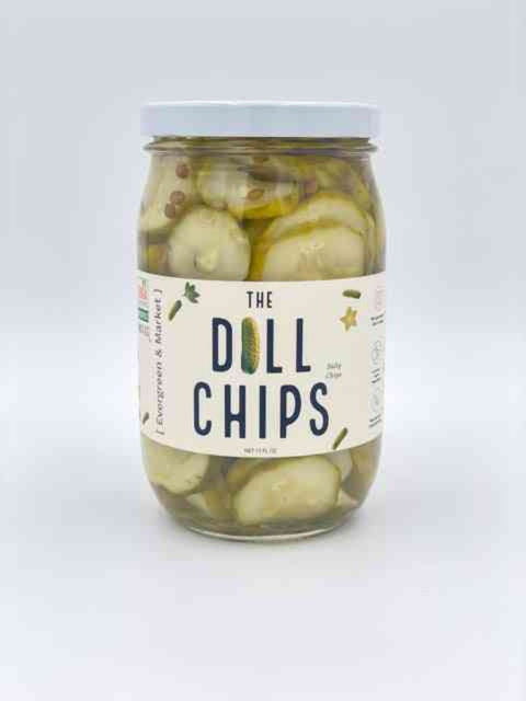The Dill Chips Classic Flavor Dill Chips 17 oz Glass Jar