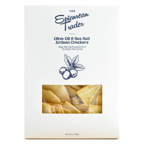 Olive Oil & Sea Salt Crackers Single Serve 0.9OZ The Epicurean Trader