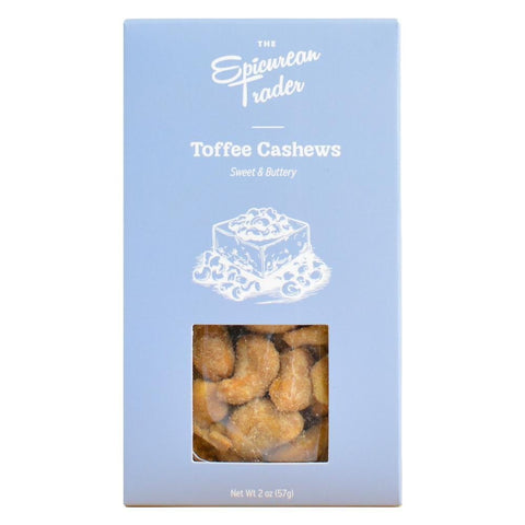Toffee Coated Cashews 2OZ Nut Snack The Epicurean Trader
