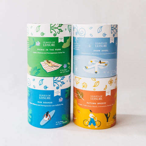 Four Seasons Tea Set Seasonal Tea Gift Set Leaves of Leisure