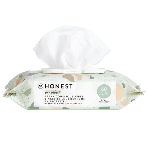 Clean Conscious Extra Thick Baby Wipes 60CT The Honest Company