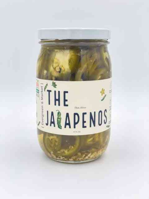 Spicy Fresh Pickled Jalapeños 17 oz Glass Jar