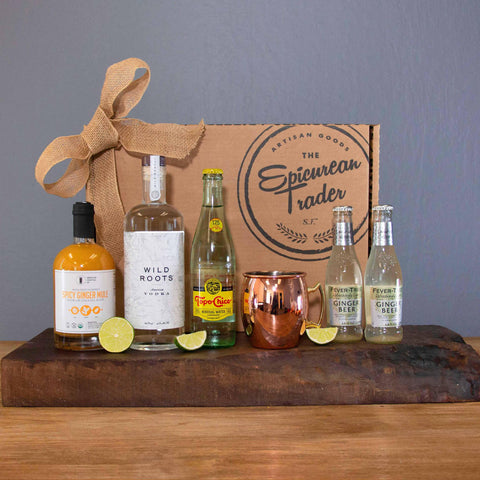 Moscow Mule Kit Deluxe Cocktail Set with Premium Vodka and Mixer The Epicurean Trader