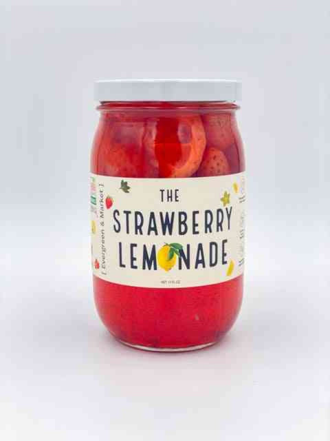 Strawberry Lemonade Sweet Citrus Pickles 17 oz Glass Jar