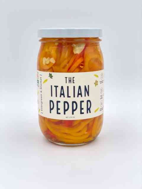 Sweet Italian Mild Sweet Aromatic Peppers 17 oz Glass Jar