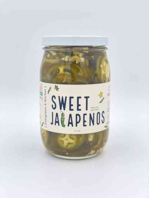 Sweet Jalapeños Resealable 17 oz Glass Jar Pickles