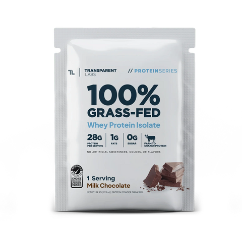 Transparent Labs 100% Grass Fed Whey Isolate - 5 Servings (Variety Pack)