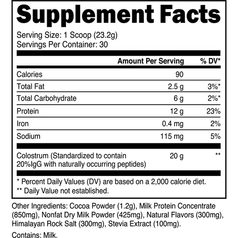 Transparent Labs Grass-Fed Colostrum