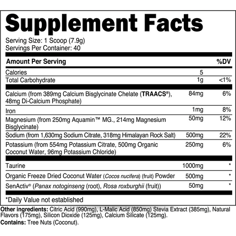 Transparent Labs Hydrate Electrolyte Formula