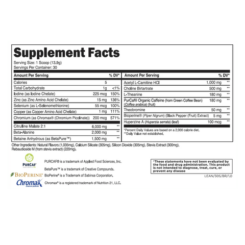 Transparent Labs  Lean Pre-Workout