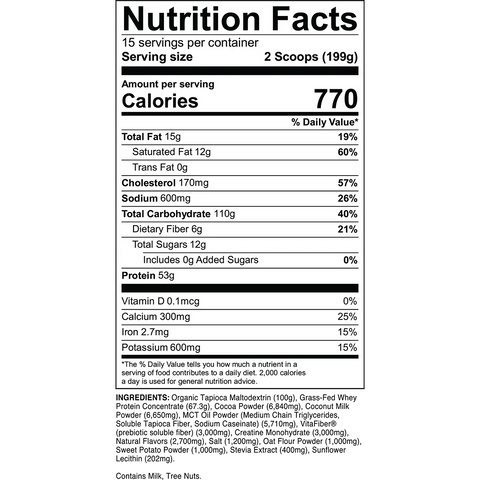 Transparent Labs Mass Gainer 6.18 Lbs