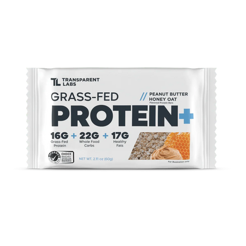 Transparent labs Grass-Fed Protein+ Bar