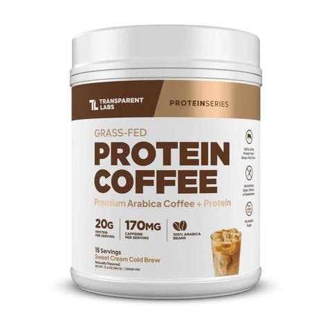 Transparent Labs Grass-Fed Protein Coffee Powder