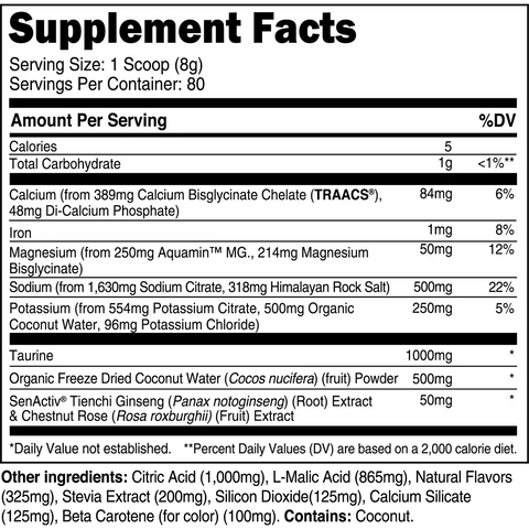 Transparent Labs Hydrate Electrolyte Formula