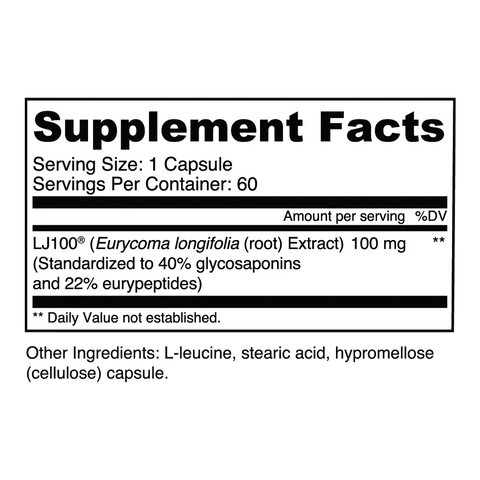 Transparent Labs LJ100® Tongkat Ali -60 Caps