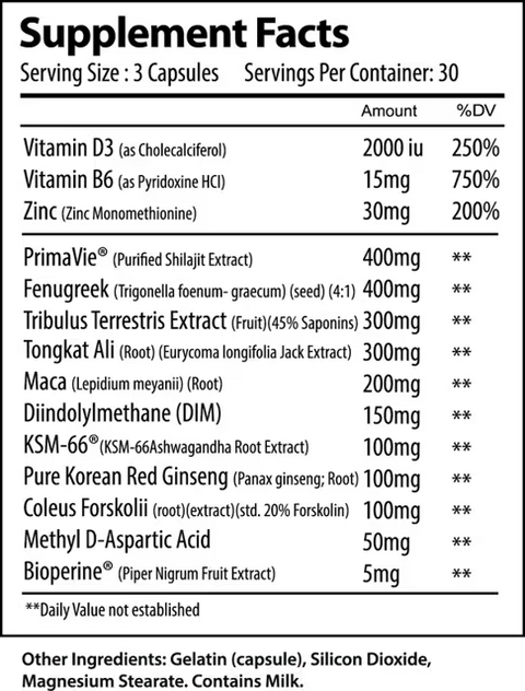 Alpha Supps T- Rise Test Booster