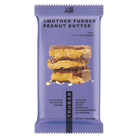 Smother Fudger Peanut Butter Protein Bar 1.76OZ TruBar