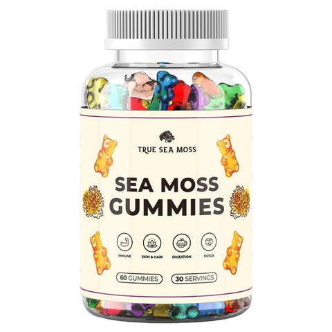 Sea Moss 1200 mg Gummies 60 Count True Sea Moss