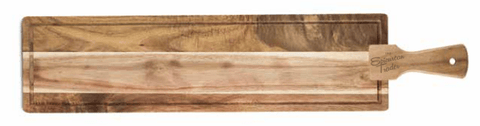 Acacia Wood Tapas Board Tapered Handle The Epicurean Trader by Twine Living