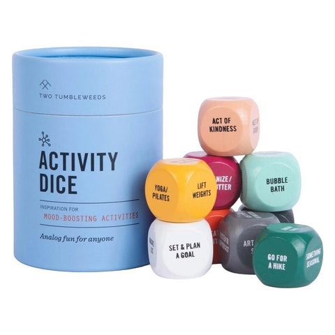 Activity Dice Two Tumbleweeds Inspiration Mood-Boosting Activities