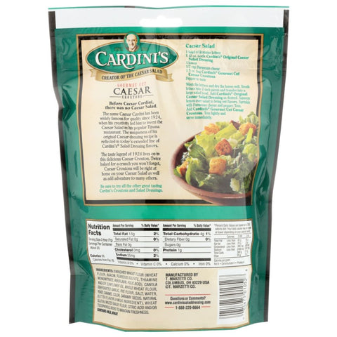 Gourmet Cut Caesar Garlic Croutons 5 oz Cardini's