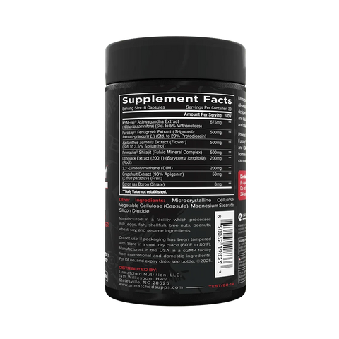 Unmatched Longevity Test Maximum Strength 180 Caps
