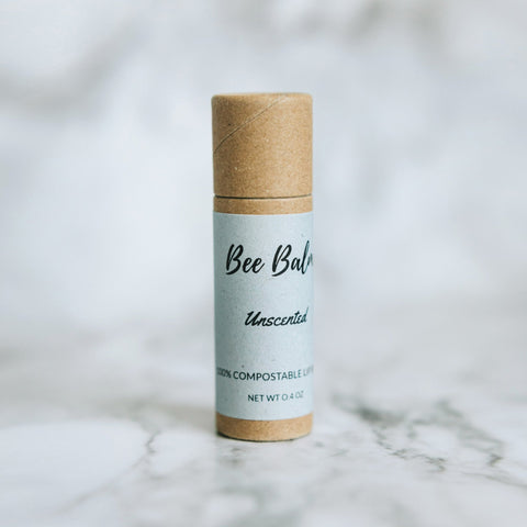Unscented Lip Balm Durable Tubes Bee Balm