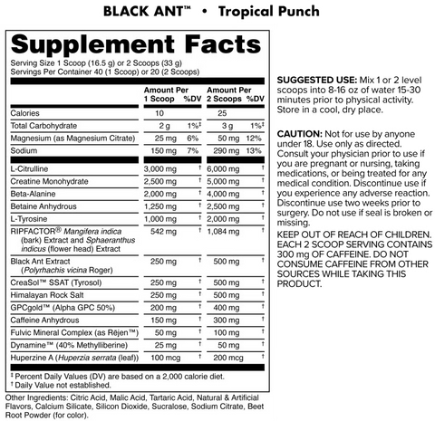 Bucked Up Black Ant Pre-Workout