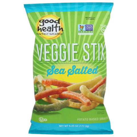 Veggie Stix Sea Salt Snack 6.25 oz Good Health