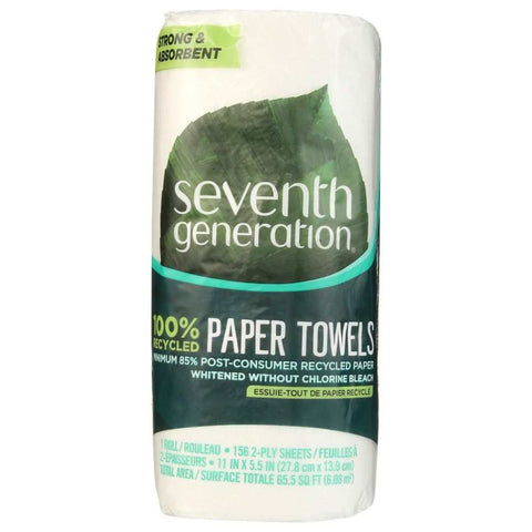 Recycled Paper Towels Eco-Friendly White Paper Towels SEVENTH GEN.