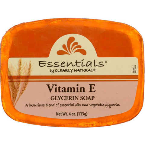 Glycerin Bar Soap Vitamin E 4 oz Clearly Natural