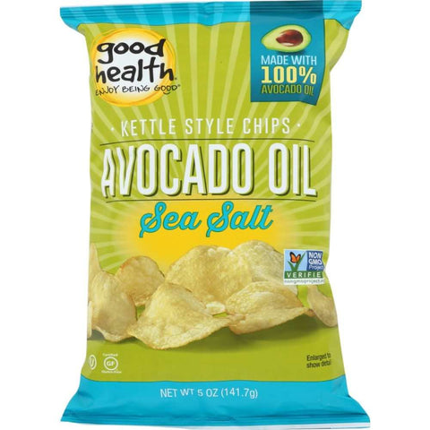 Avocado Oil Sea Salt Crispy Kettle Style Chips 5oz Good Health