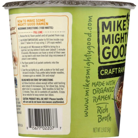 Vegetarian Vegetable Organic Ramen Cup MIKES MIGHTY GOOD