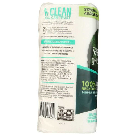 Recycled Paper Towels Eco-Friendly White Paper Towels SEVENTH GEN.