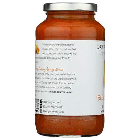 Butternut Squash Pasta Sauce 24 oz Dave's Gourmet