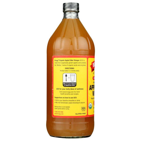 Apple Cider Vinegar Raw Organic Unfiltered with Mother BRAGG 32oz