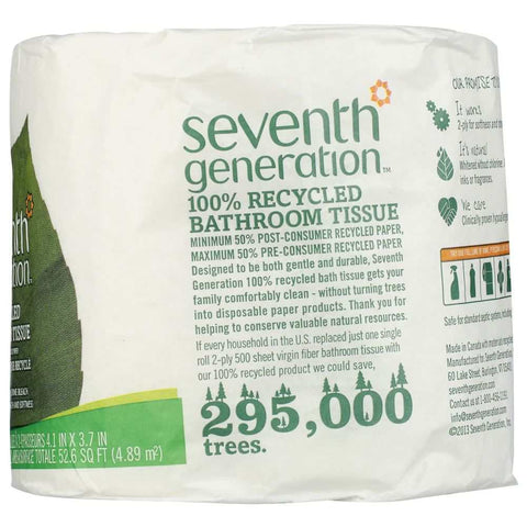 Recycled 2Ply Bathroom Tissue Eco-Friendly Toilet Paper SEVENTH GEN.
