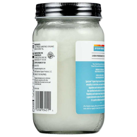 Organic Virgin Coconut Oil Unrefined 14 fl oz Spectrum Naturals