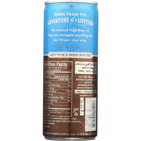 Mexican Vanilla Cold Brew Coffee Delicious Rich Smooth High Brew