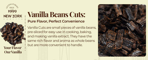 Premium Vanilla Cuts Grade B Whole Vanilla Beans 1 lb