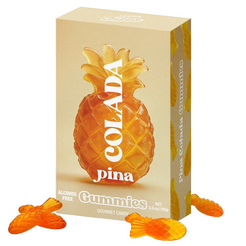 Pina Colada Tropical Flavor Alcohol-Free Gummies 3.5OZ Vesper Bites
